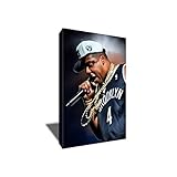 Hip Hop Artist Jay Z Canvas Painting Poster Artwork on Canvas Art Print (12x18 inches)