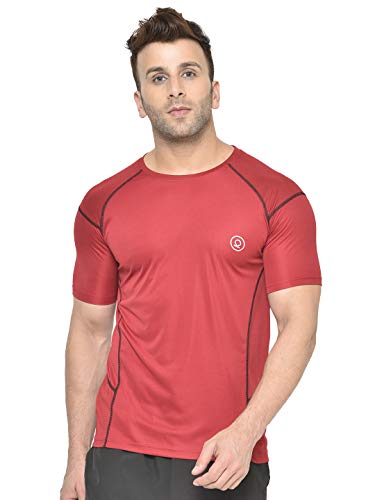 CHKOKKO Men Solid Raglan Regular Fit Gym T-Shirt