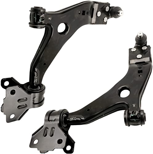 Image of Detroit Axle - 10pc Front End Suspension Kit for 15-18 Ford Focus, 14-18 Transit Connect, 2 Lower Control Arms w /Ball Joint 4 Tie Rod Ends 2 Sway Bars 2 Boots 2015 2016 2017 2018 Replacement