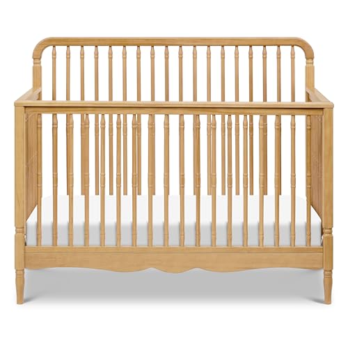NAMESAKE Liberty 4-in-1 Convertible Spindle Crib in Honey,