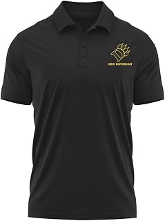 Official NCAA Collegiate Men's Sport Polo Short Sleeve Shirt Left Chest Logo Collection