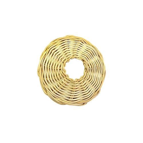 TWISAXC Pantalla de lámpara tejida de ratán, pantalla de lámpara colgante, elegante de para de exterior, cubierta para de araña, decoración del hogar,