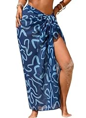 Navy Blue Wave Print