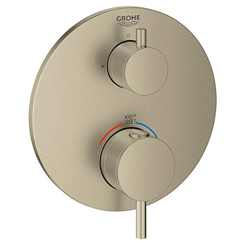 GROHE 24151EN3 Atrio Dual Function 2-Handle Thermostatic Trim, Brushed Nickel InfinityFinish