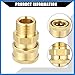 VekAuto Pressure Washer Coupler/Outer Female Washer Gun Adapter Universal for Car/Durable Brass 1/2
