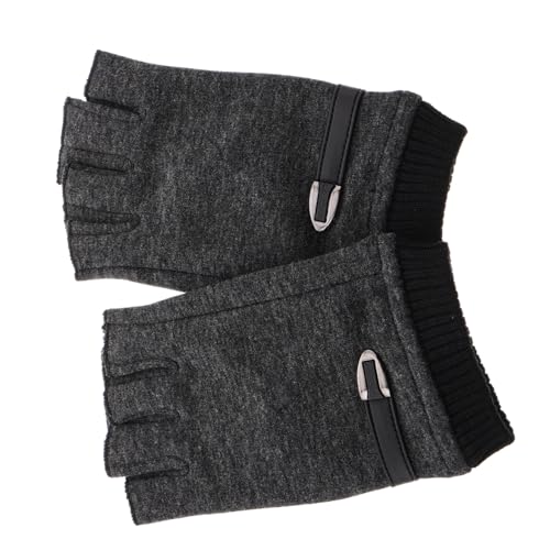 OSOLADY Fingerless Driving Gloves Warm Half Finger Gloves Durable Hand Protection
