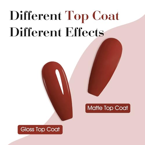 Image of CANNI Red Gel Nail Polish, 1Pcs Red Gel Polish Color Nail Polish High Gloss Soak Off U V Nail Manicure Salon DIY