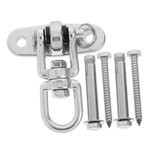SHINEOFI Support de Balançoire Pivotant Acier pour Balançoire de Patio Ancrages Robustes et Kit de Suspension pour Hamac et Chaise Suspendue