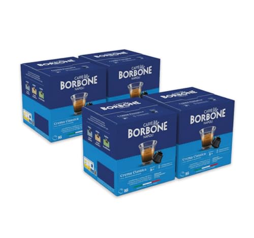 Caffè Borbone Crema Classica - 64 Cápsulas de Café - Con cuerpo y equilibrado - Compatibles con las Máquinas de Café de la marca Nescafè®* Dolce Gusto®*
