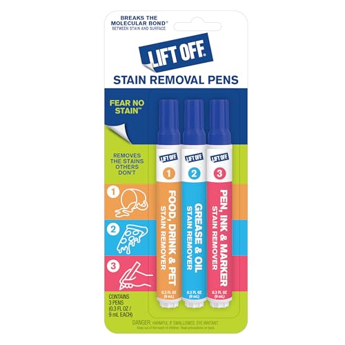 Lift Off 42103 Stain Removal Pens, Targeted Stain Remover for