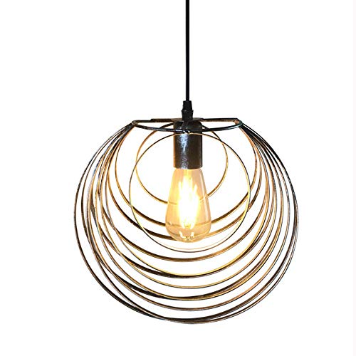Preisvergleich Produktbild Kronleuchter Kreative Jahrgang Celling Pendelleuchte Schmiedeeisen Vogelkäfig Industrie-Hängelampe Küchen Lampshades Sockel E27 führte for Esszimmer bar (4colors) Rollsnownow (Color : Sweepsilver)
