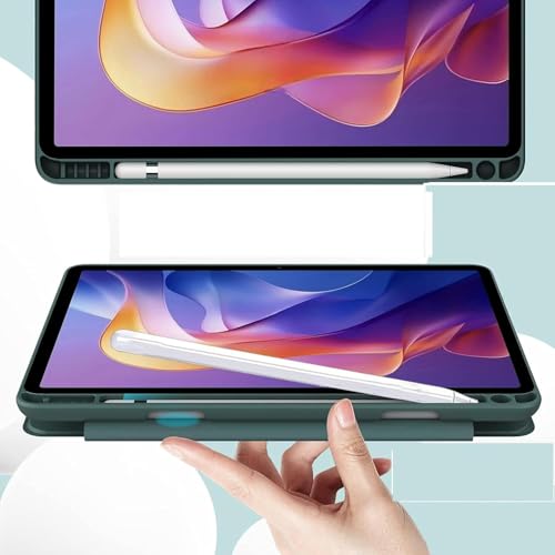 Image of M CartCover for Redmi Pad 2 11 inch Cover Case with [Pencil Holder], Trifold Flip Stand Cover Case for Redmi Pad 2 Cover 11 inch Tablet [Auto Sleep /Wake Support -Green