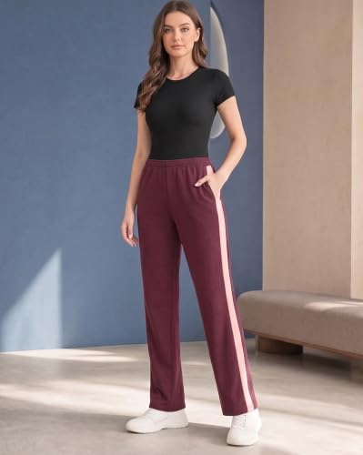 Image of Nobero Joggers for Women | Track Pants for Women | Straight Fit | Elasticated Waist with Drawcord | Soft & Breathable Fabric | Casual Everyday Wear