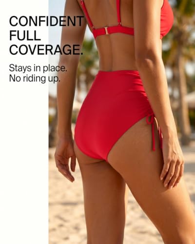 Image of Holipick Women's High Waisted Bikini Bottom