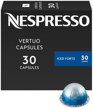 Nespresso Vertuo, Ice Forte, 30-Count Espresso Coffee Pods