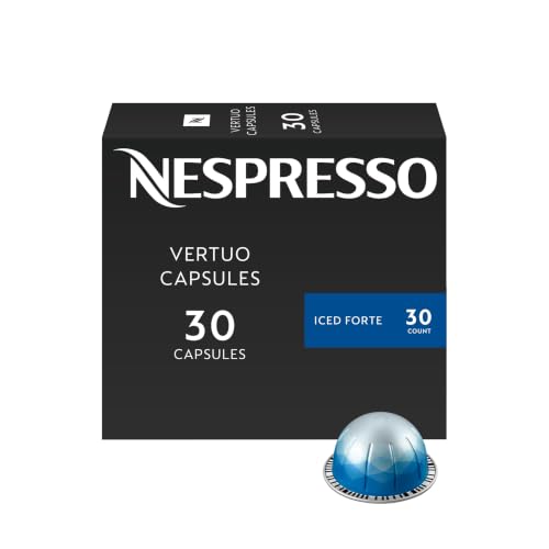 Nespresso Capsules Vertuo, Ice Forte, 30-Count Coffee Pods, Brews 7.8 oz.