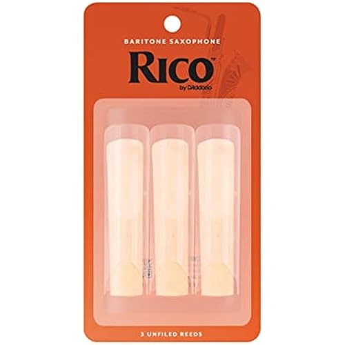 D’Addario Woodwinds - Rico Baritone Sax Reeds - RLA0330 - Strength 3.0, 3-Pack