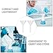 minkissy 3pcs 100mm Short Neck Glass Filling Funnels Wide Mouth Laboratory Flask Funnels Borosilicate Glass for Scientific and Industrial Use