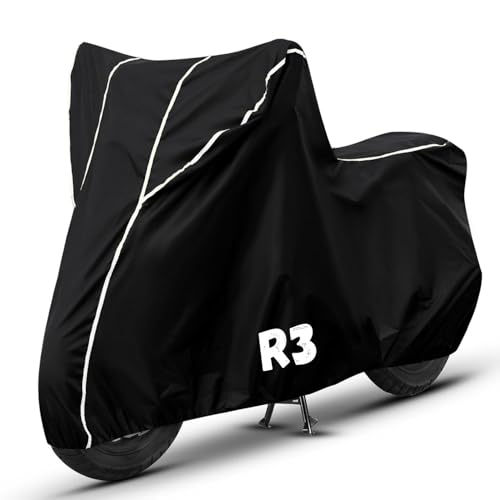 Image of Bike Cover for R3 100% Waterproof, Dustproof & Scratch Resistant| Fully Bottom Elastic UV Resistant Heavy Duty Body Cover | All Weather Outdoor Use
