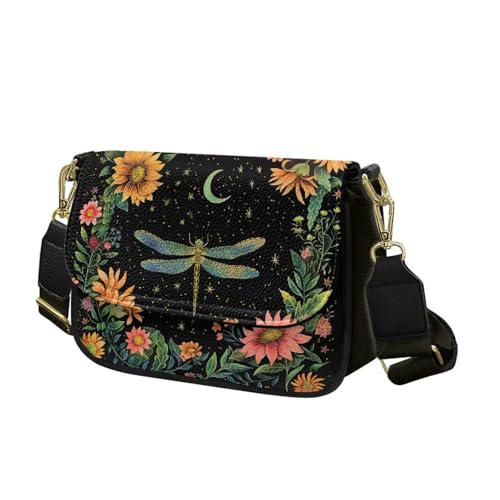 Bolso bandolera de cuero para mujer miniatura 1