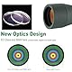 Spektiv mit Stativ 25-75X60 BAK4 Prisma FMC Optik Monokular Teleskop Abgewinkeltes Okular Weites Sichtfeld Spektiv mit Stativ Handy Adapter für Sportschützen Vogelbeobachtung Wildlife Scenery