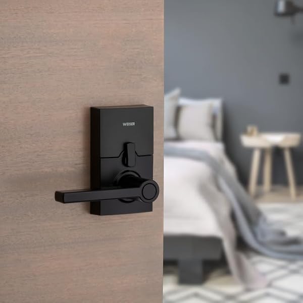 Weiser Smartcode 10 Matte Black Keyless Entry Door Lock with Handle/Deadbolt Lock, Keypad Door Lock with Auto Lock, Up to 30 User Codes, Electronic Door Handles/Door Locks for Entry Door & Garage by Weiser - Image 8