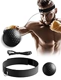 Olook Boxing Reflex Ball, React Reflex Ball on String with Adjustable Headband,Improve Hand Eye Coordination, Punching Speed, Fight Reaction, Great for Accuracy, Focus and Boxing Training