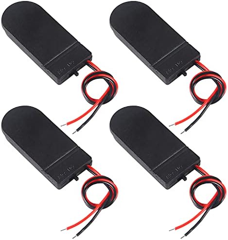 15PCS CR2032 Battery Holder Coin Button Cell Battery Holder Case CR2032 Battery Holder 2 x 3V CR2032 Button Coin Cell Battery Holder with Wire Leads