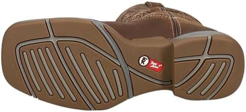 Tony Lama RR3353 Men Junction 11` Pull on Soft Toe Sqaure toe Work Boot Brown 10 D | Image 4