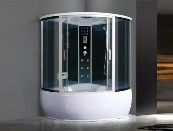 Bagno Italia Cabina hidromasaje 150x150 6 chorros con bañera cabina ducha multifunción baño turco