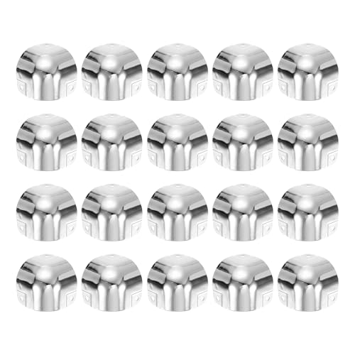 Image of uxcell 20 Pcs Decorative Box Corner Cover, 29mm Metal Edge Guard, Furniture Corner Edges Protector, Silver