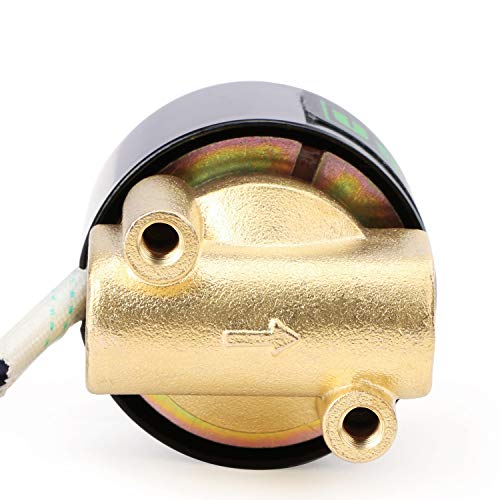U.S. Solid USS2-00054 1/4Inches Brass Electric Solenoid Valve 110Vac Normally Closed Viton thumb #2