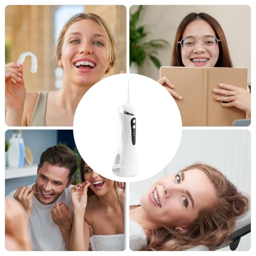 Hydropulseur portable rechargeable de 200 ml avec 3 modes de nettoyage buccal