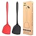Confezione di 2 wok spatola in silicone antiaderente | | calore, anti-macchia e anti-odore | Facile da pulire e lavabili in lavastoviglie | senza cuciture per utensili da cucina, cottura, stir-fry