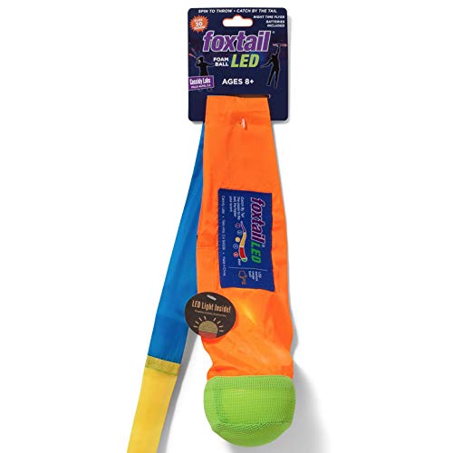 Foxtail Led - Outdoor Throw And Catch Light Up Game - Foam Ball & Tail Glow At Night - Play In The Dark - Fun Gift Idea For Kids & Adults, Boys & Girls #TOP4