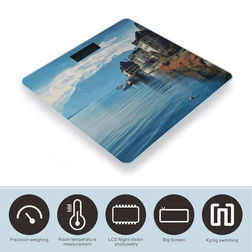 Báscula digital para baño Lake Geneva con vidrio templado miniatura 3