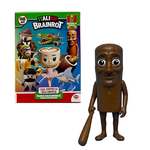 Bizak Italian Brainrot Pack Individual Figura Sorpresa, 5cm, Personajes exclusivos (35007600)