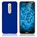 Produktbild PhoneNatic Case kompatibel mit Nokia 7.1 - Hülle blau gummiert Hard-case Cover
