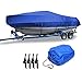 RTMX&kk 420D Étanche Couvercle Bateau 3 Couches Imperméable Et Anti-UV Amarrage Remorquage Protection Contre Les Intempéries pour Yacht Bateau De Pêche Tri-Coque,14to16FT