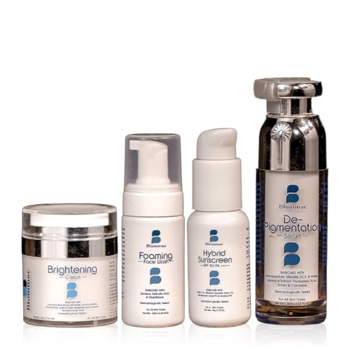 Image of Skincare Combo Kit - Brightening Cream, Foaming Face Wash, Dehydration Serum & SPF 50 Hybrid Sunscreen | For Radiant, Hydrated & Protected Skin | Dermatologically Tested (Buy 1 Get 1)