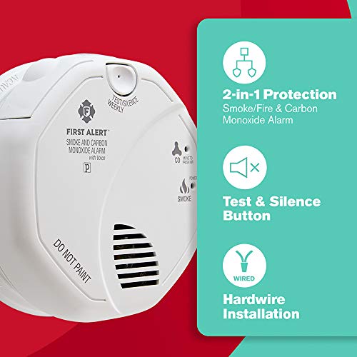 First Alert Brk Sc7010Bv-12 Hardwired Talking Photoelectric Smoke And Carbon Monoxide (Co) Detector, 12-Pack , White #TOP1