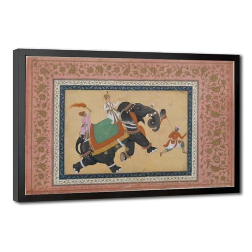 Poster Prince éléphant indien Khem Karan décoration murale en toile