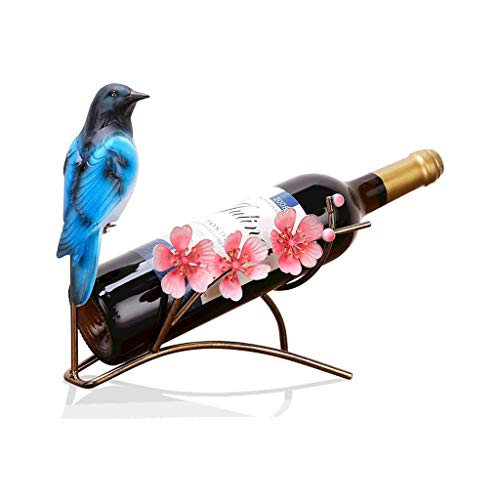 Soporte para botellas de vino de hierro forjado 25x22x13 cm miniatura 1