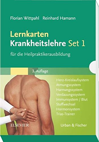 Lernkarten Krankheitslehre Set 1 für die Heilpraktikerausbildung: Herz-Kreislaufsystem, Atmungssyst