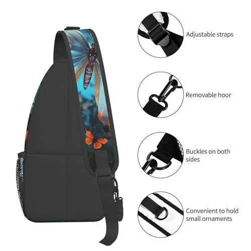 Bolso cruzado para hombre con diseño de mariposa miniatura 5