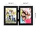 Americanflat 5x7 Hinged Picture Frame in Black with Two Displays - Composite Wood with Polished Glass for Tabletop