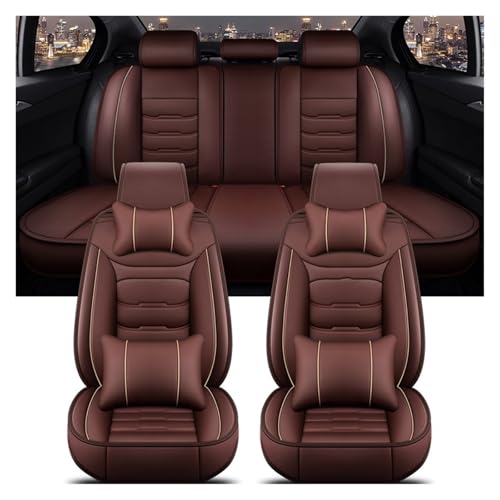 Housse de siège voiture universelle anti-tache café pour BMW série 5
