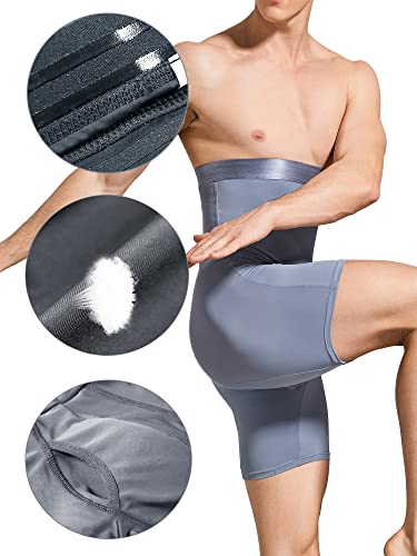 Men Tummy Control Shorts High Waist Underwear Slimming Shapewear Body Shaper Leg Boxer Briefs3