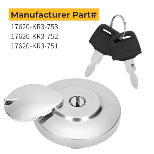 Image of M MATI Fuel Cap Gas Cap for Honda VT600C VT750C VT1100C VT1300 VF750C CMX250C CMX450C Rebel Shadow Spirit Magna Sabre 250 450 750 1100 1300 1985-2024 17620-KR3-753 17620-KR3-752