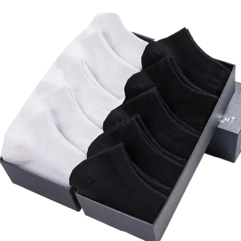 Damen-Söckchen aus Baumwolle und Polyester | Mehrfarbige Damen-Sportsocken, 5/10 Paar: Atmungsaktive Baumwoll-Söckchen